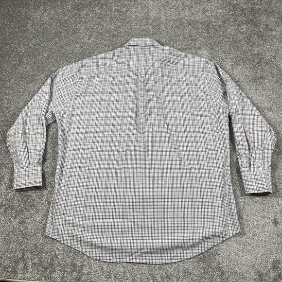 Peter Millar Dress Shirt Mens Extra Large Button Up Plaid Golf Cotton Colorful - Picture 5 of 10